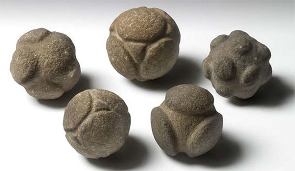 Some of those puzzling stone spheres from Scotland